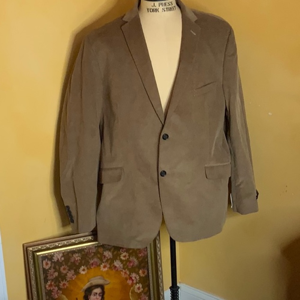 Harvé Bernard Corduroy blazer coat jacket NWT 46R